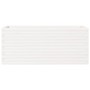 Jardinera de madera maciza de pino blanco 110x40x45,5 cm