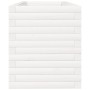 Jardinera de madera maciza de pino blanco 110x40x45,5 cm
