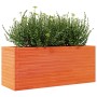 Jardinera de madera maciza de pino marrón cera 110x40x45,5 cm en Maceteros y jardineras | Comprar online en Foro24