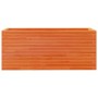 Jardinera de madera maciza de pino marrón cera 110x40x45,5 cm en Maceteros y jardineras | Comprar online en Foro24