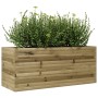 Jardinera de madera de pino impregnada 110x40x45,5 cm