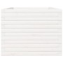 Jardinera de madera maciza de pino blanco 90x60x45,5 cm