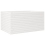 Jardinera de madera maciza de pino blanco 90x60x45,5 cm