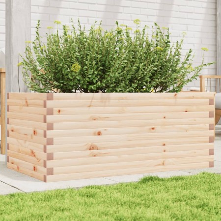 Jardinera de madera maciza de pino 110x60x45,5 cm