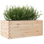 Jardinera de madera maciza de pino 110x60x45,5 cm