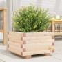 Jardinera de madera maciza de pino 40x40x26,5 cm en Maceteros y jardineras | Comprar online en Foro24
