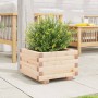 Jardinera de madera maciza de pino 40x40x26,5 cm en Maceteros y jardineras | Comprar online en Foro24