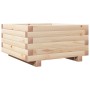 Jardinera de madera maciza de pino 50x50x26,5 cm