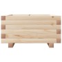 Jardinera de madera maciza de pino 50x50x26,5 cm