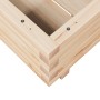 Jardinera de madera maciza de pino 50x50x26,5 cm