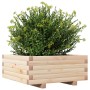 Jardinera de madera maciza de pino 60x60x26,5 cm en Maceteros y jardineras | Comprar online en Foro24