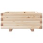 Jardinera de madera maciza de pino 60x60x26,5 cm en Maceteros y jardineras | Comprar online en Foro24