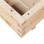 Jardinera de madera maciza de pino 60x60x26,5 cm en Maceteros y jardineras | Comprar online en Foro24
