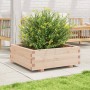 Jardinera de madera maciza de pino 70x70x26,5 cm