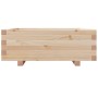 Jardinera de madera maciza de pino 70x70x26,5 cm