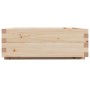 Jardinera de madera maciza de pino 70x70x26,5 cm