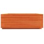 Jardinera de madera maciza de pino marrón cera 70x70x26,5 cm en Maceteros y jardineras | Comprar online en Foro24