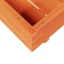 Jardinera de madera maciza de pino marrón cera 70x70x26,5 cm en Maceteros y jardineras | Comprar online en Foro24