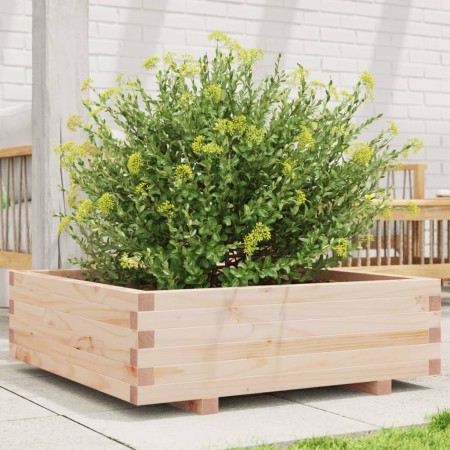Jardinera de madera maciza de pino 80x80x26,5 cm en Maceteros y jardineras | Comprar online en Foro24