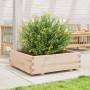 Jardinera de madera maciza de pino 80x80x26,5 cm en Maceteros y jardineras | Comprar online en Foro24