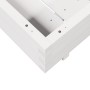 Jardinera de madera maciza de pino blanca 80x80x26,5 cm