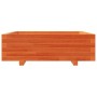 Jardinera de madera maciza de pino marrón cera 80x80x26,5 cm en Maceteros y jardineras | Comprar online en Foro24