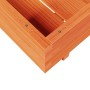 Jardinera de madera maciza de pino marrón cera 80x80x26,5 cm en Maceteros y jardineras | Comprar online en Foro24