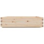 Jardinera madera maciza de pino 100x100x26,5 cm