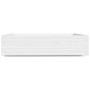 Jardinera madera maciza de pino blanco 100x100x26,5 cm