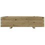 Jardinera de madera de pino impregnada 100x100x26,5 cm en Maceteros y jardineras | Comprar online en Foro24