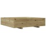 Jardinera de madera de pino impregnada 100x100x26,5 cm en Maceteros y jardineras | Comprar online en Foro24
