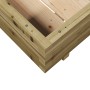Jardinera de madera de pino impregnada 100x100x26,5 cm en Maceteros y jardineras | Comprar online en Foro24
