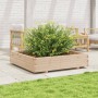 Jardinera de madera maciza de pino 110x110x26,5 cm