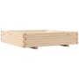 Jardinera de madera maciza de pino 110x110x26,5 cm