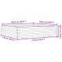 Jardinera de madera maciza de pino 110x110x26,5 cm