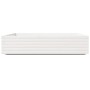 Jardinera de madera maciza de pino blanca 110x110x26,5 cm