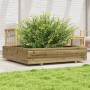 Jardinera madera de pino impregnada 110x110x26,5 cm en Maceteros y jardineras | Comprar online en Foro24