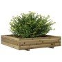 Jardinera madera de pino impregnada 110x110x26,5 cm en Maceteros y jardineras | Comprar online en Foro24