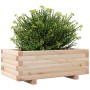 Jardinera de madera maciza de pino 70x40x26,5 cm en Maceteros y jardineras | Comprar online en Foro24