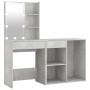 Tocador con LED y armario madera contrachapada gris hormigón de vidaXL, Tocadores para dormitorios - Ref: Foro24-3082021, Pre...
