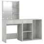 Dressing table with LED and concrete gray plywood cabinet by vidaXL, Bedroom Dressers - Ref: Foro24-3082021, Price: 139,26 €,...