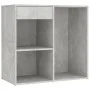 Dressing table with LED and concrete gray plywood cabinet by vidaXL, Bedroom Dressers - Ref: Foro24-3082021, Price: 139,26 €,...