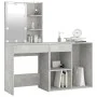 Dressing table with LED and concrete gray plywood cabinet by vidaXL, Bedroom Dressers - Ref: Foro24-3082021, Price: 139,26 €,...