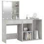 Tocador con LED y armario madera contrachapada gris hormigón de vidaXL, Tocadores para dormitorios - Ref: Foro24-3082021, Pre...
