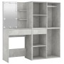Dresser with LED lights and 2 gray concrete plywood cabinets by vidaXL, Bedroom Dressers - Ref: Foro24-3082030, Price: 191,48...