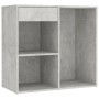 Dresser with LED lights and 2 gray concrete plywood cabinets by vidaXL, Bedroom Dressers - Ref: Foro24-3082030, Price: 191,48...