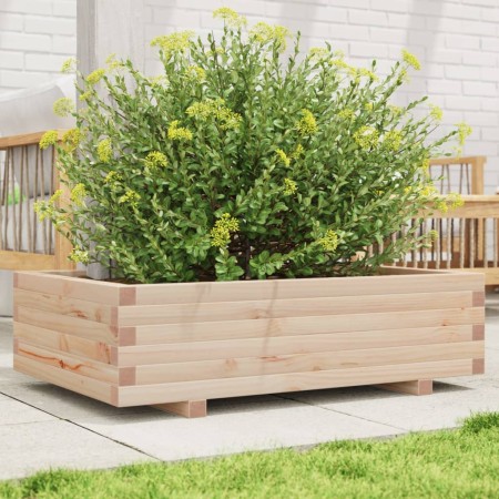 Jardinera de madera maciza de pino 90x60x26,5 cm