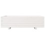 Jardinera de madera maciza de pino blanco 90x40x26,5 cm