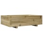 Jardinera de madera de pino impregnada 90x60x26,5 cm