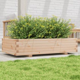 Jardinera de madera maciza de pino 110x60x26,5 cm Jardinera de madera maciza de pino 110x60x26,5 cm